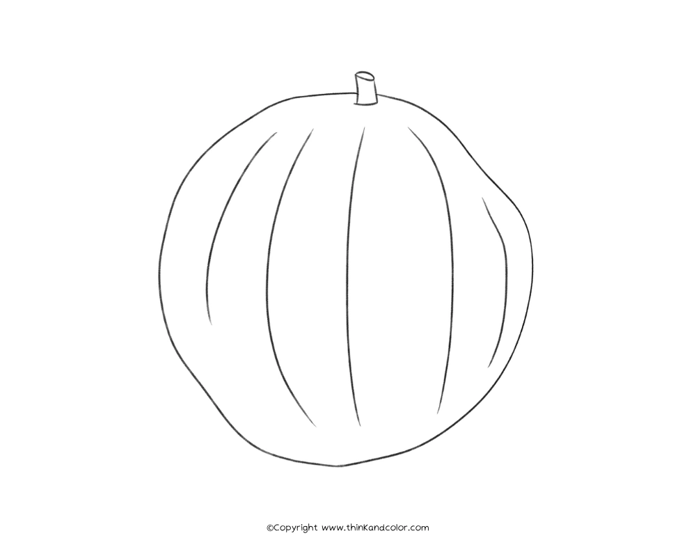 Buckskin Pumpkin Coloring Page