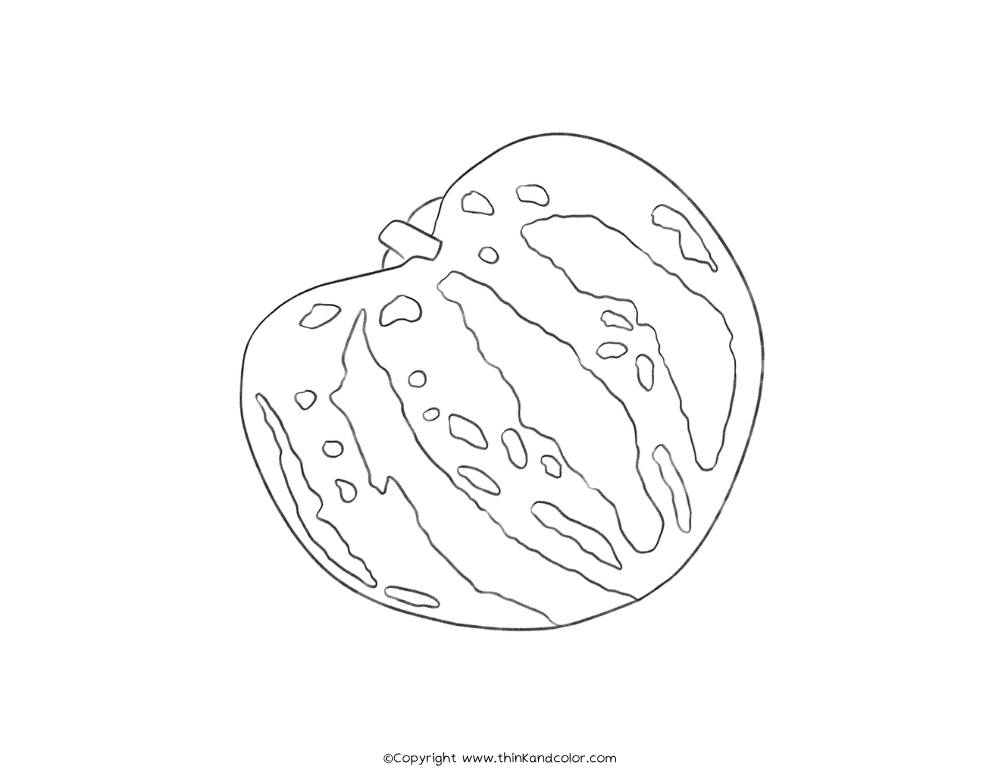 Carnival Pumpkin Coloring Page