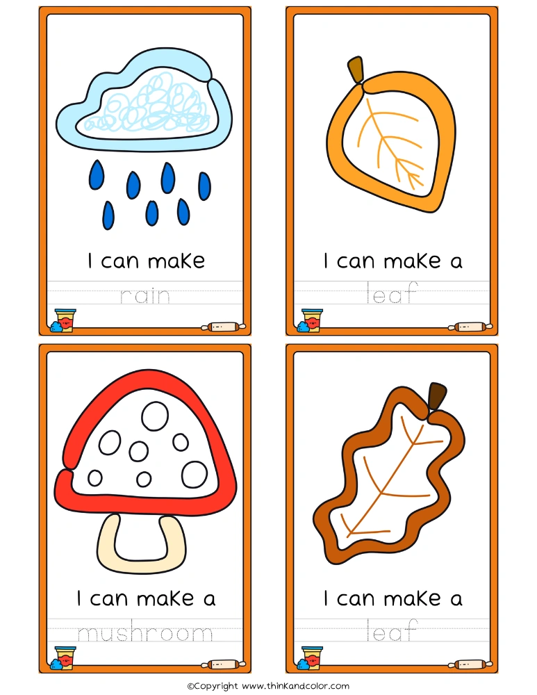 Fall Play Dough Mats 2
