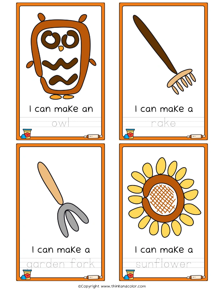 Fall Play Dough Mats 4