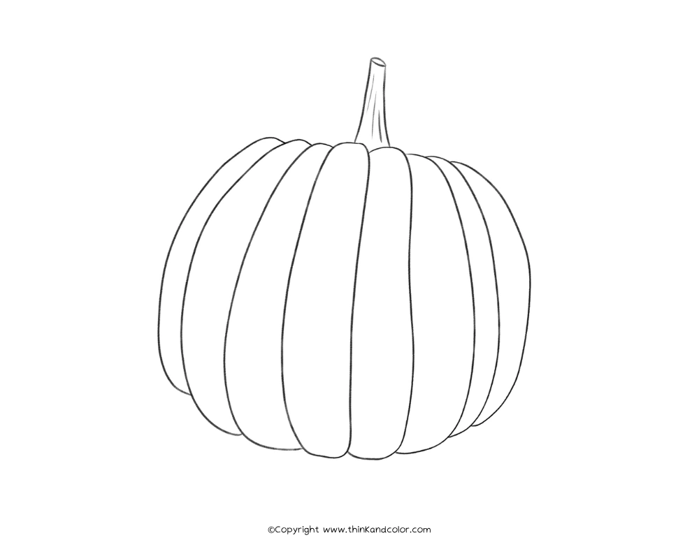 Jack O Lantern Pumpkin Coloring Page