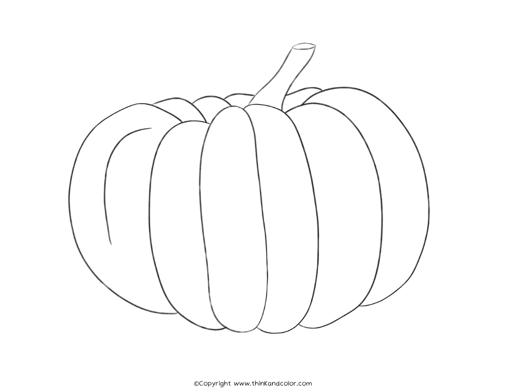 Jarrahdale Pumpkin Coloring Page