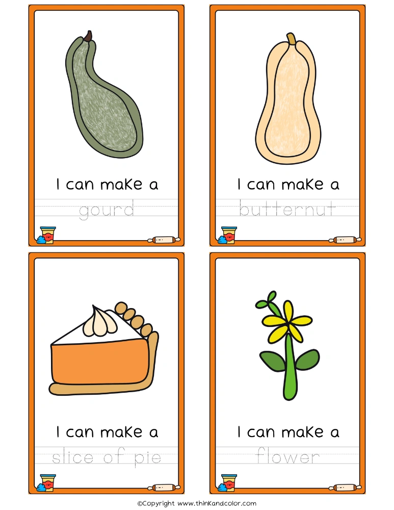 Pumpkin PlayDough Mats 2