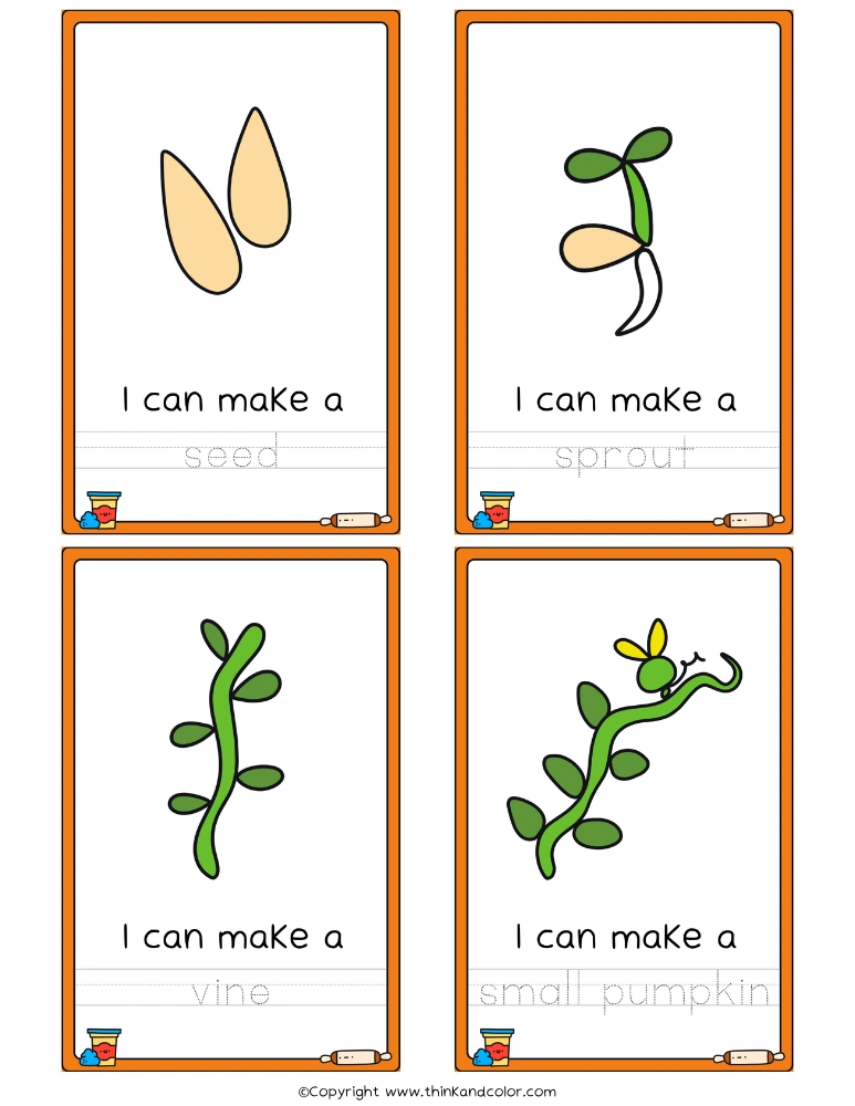 Pumpkin PlayDough Mats 3