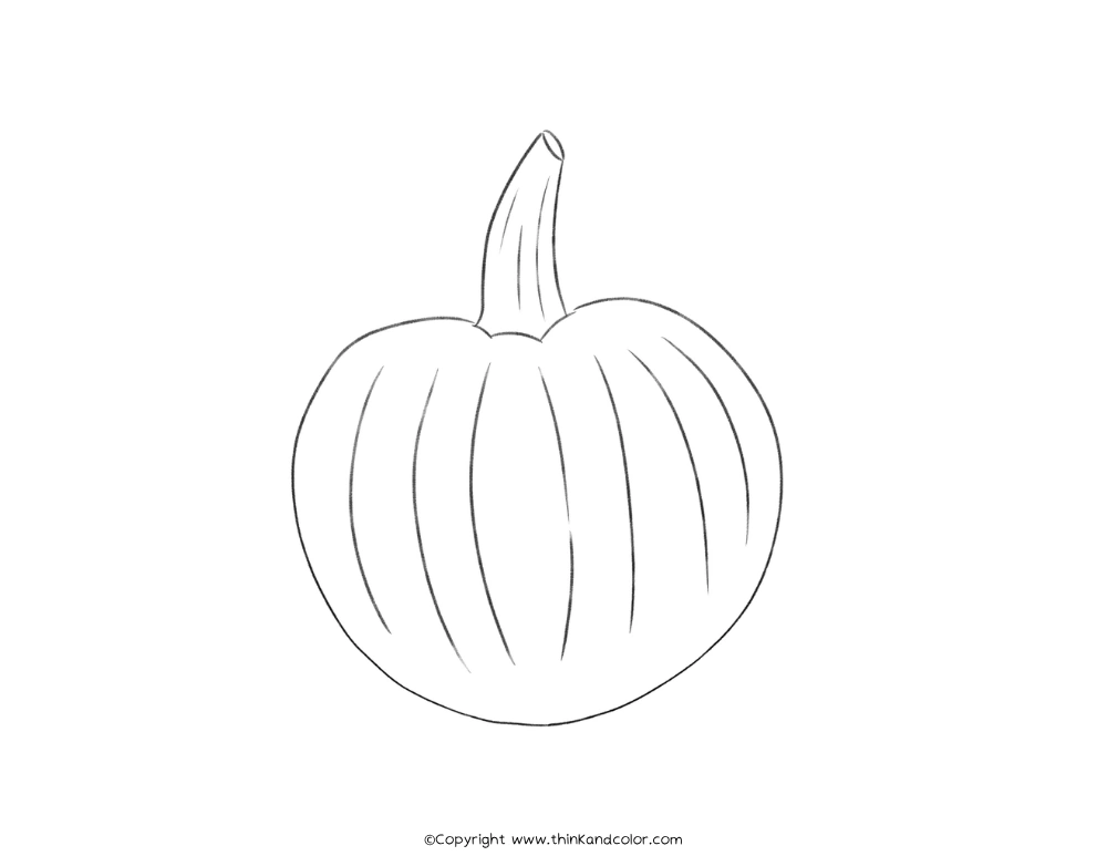 Sugar Pie Pumpkin Coloring Page