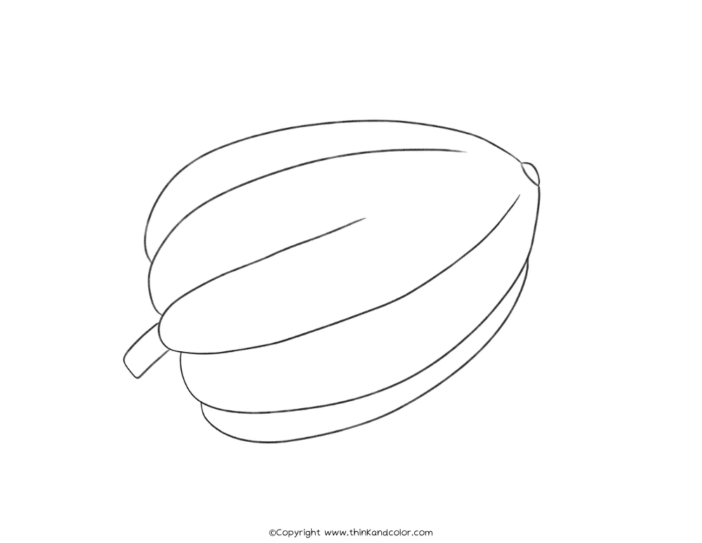 Swan White Acorn Squash Coloring Page